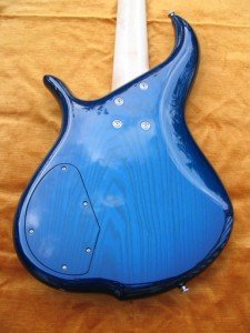 F Bass BN5 with blue burst finish
