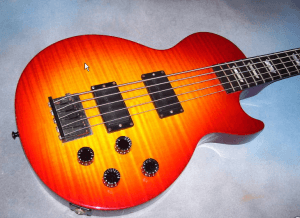 Cherry Burst Les Paul 5 String Bass