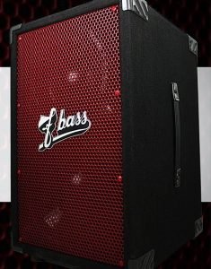 A product shot of the new F Bass 2x10H Bass Cabinet